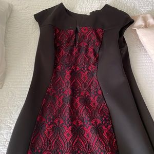 Classy black and red dress